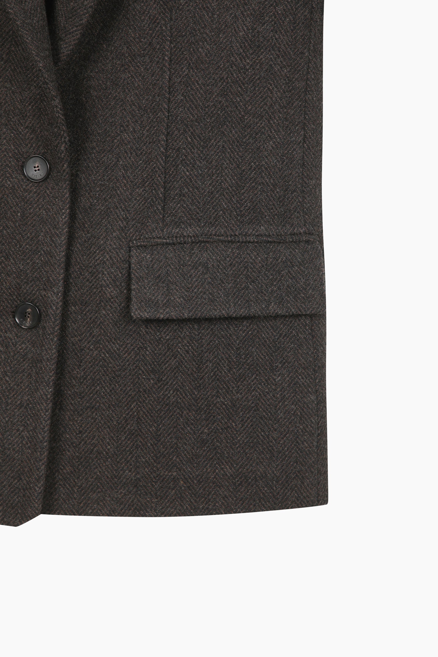 Blazer 100% lana da donna marrone scuro 4 | Sisley Outlet