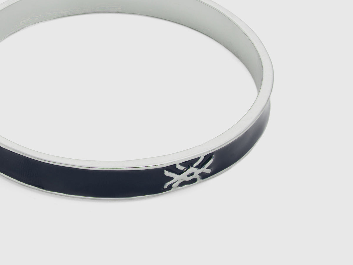 Bracciale bangle con logo