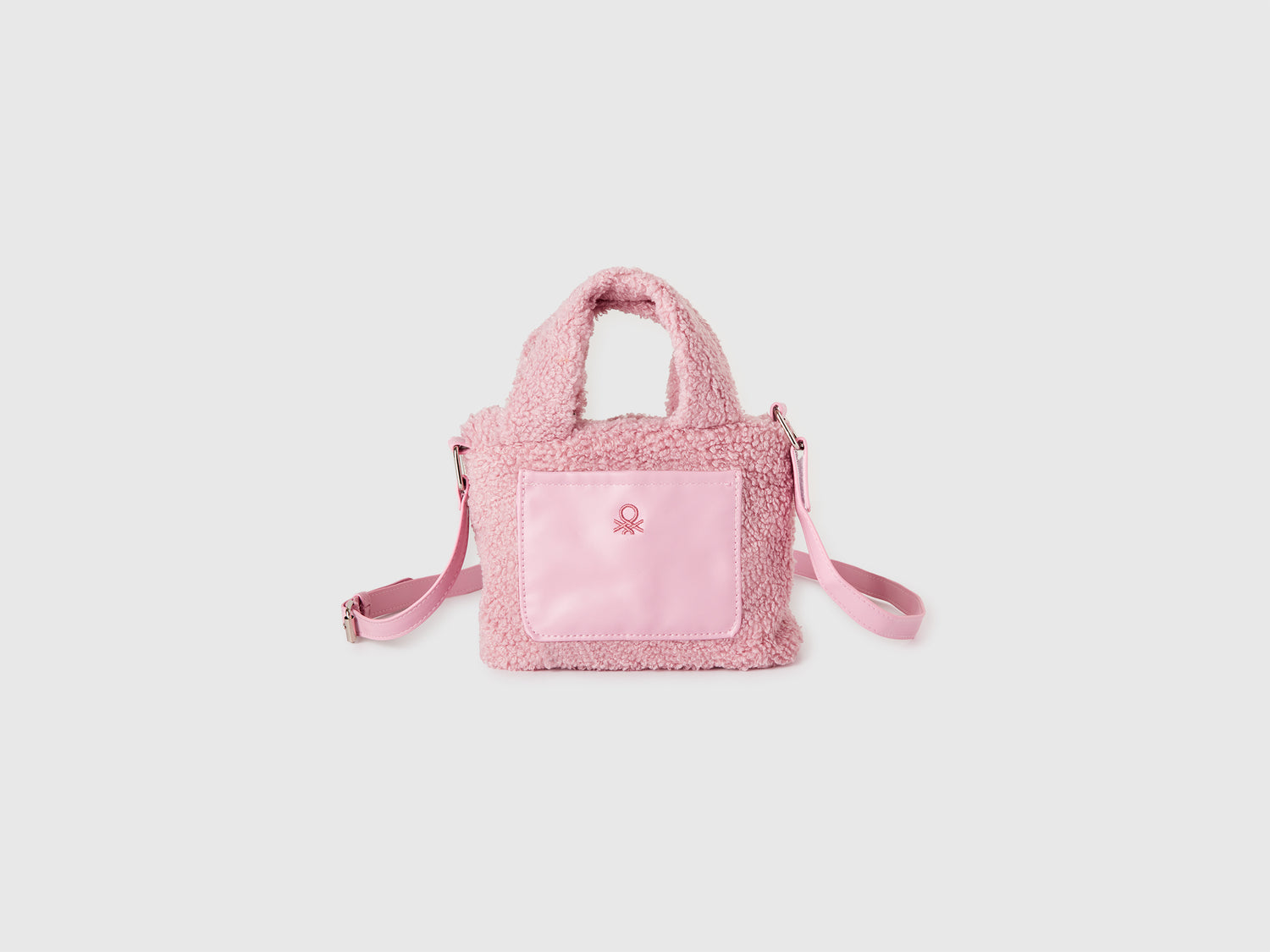 Borsa in pelliccetta sintetica da bambina rosa | Benetton Outlet