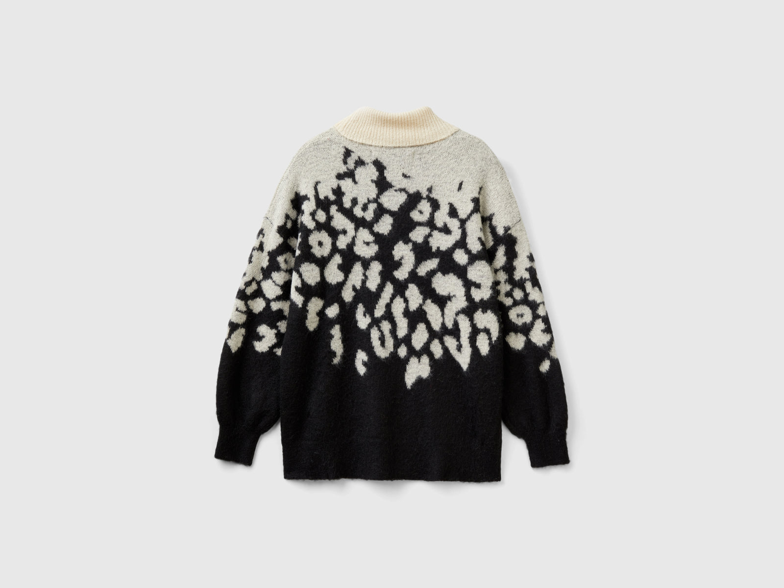 Dolcevita animalier in misto mohair da donna multi-color 2 | Benetton Outlet