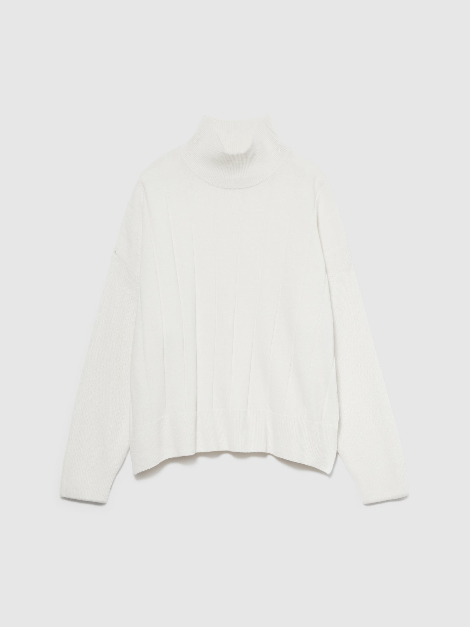 Maglia lupetto boxy fit da donna bianco panna | Sisley Outlet