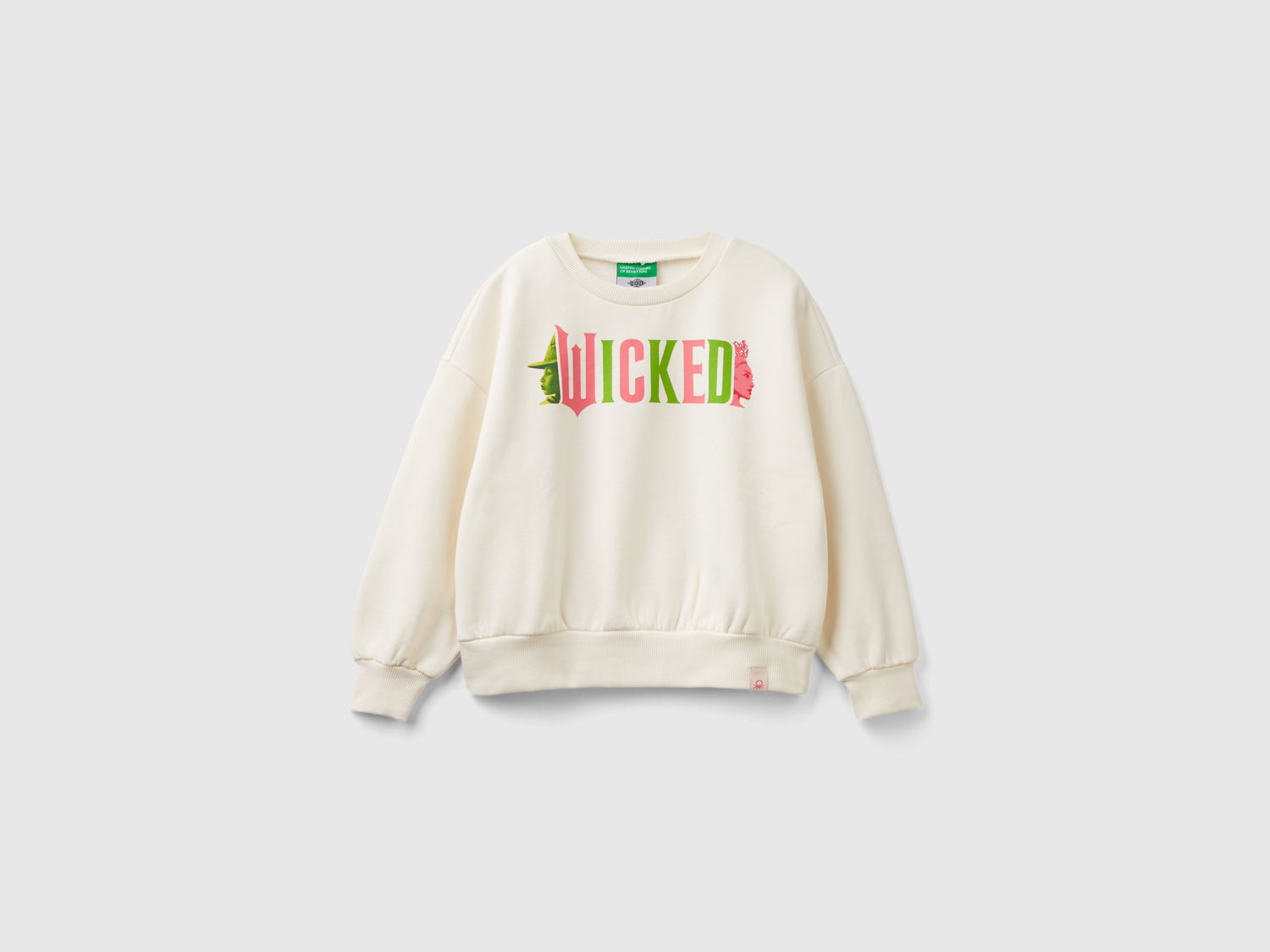 Felpa Wicked ©Universal City Studios LLC da bambina bianco panna | Benetton Outlet
