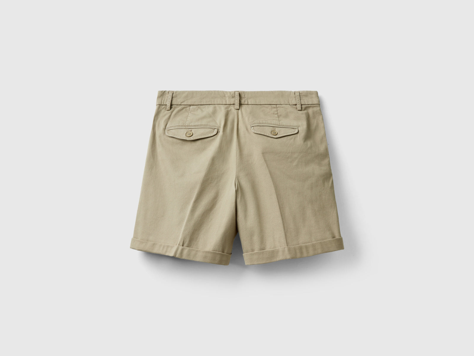 Bermuda in cotone stretch da donna beige 2 | Benetton Outlet