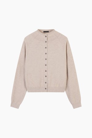 Cardigan collo alto