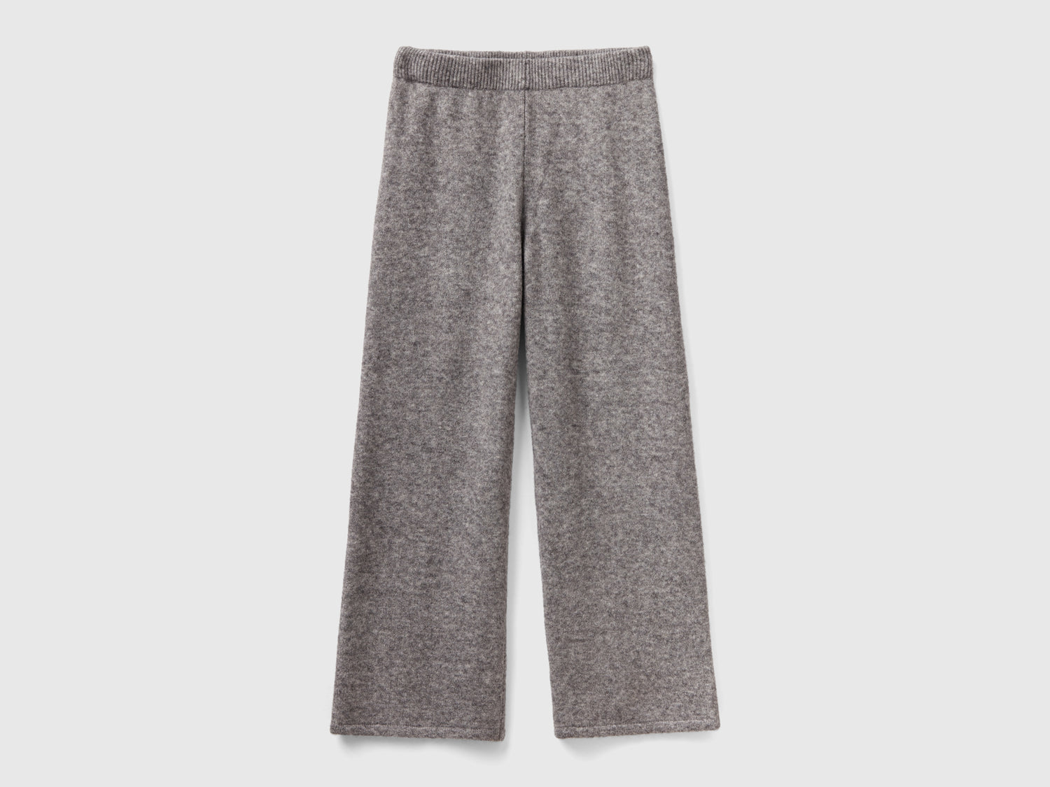 Pantaloni in filato riciclato da donna grigio scuro | Benetton Outlet