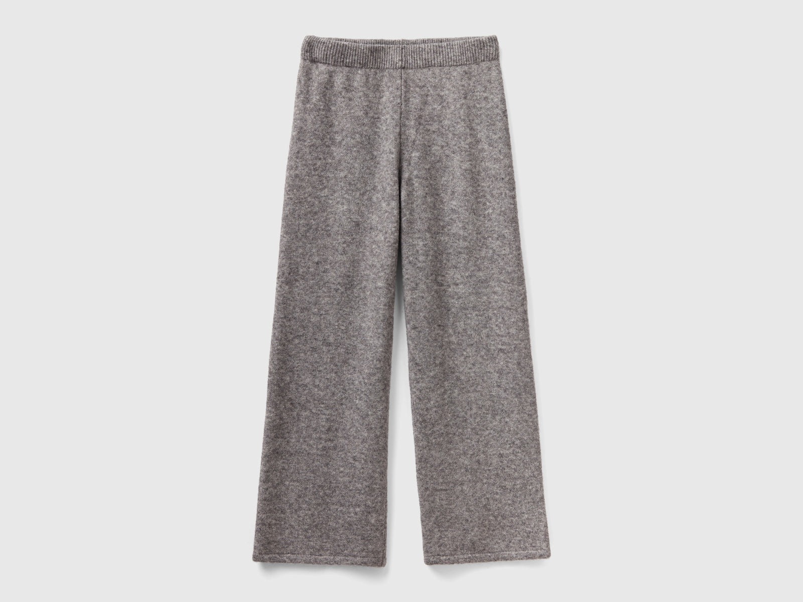 Pantaloni in filato riciclato da donna grigio scuro | Benetton Outlet