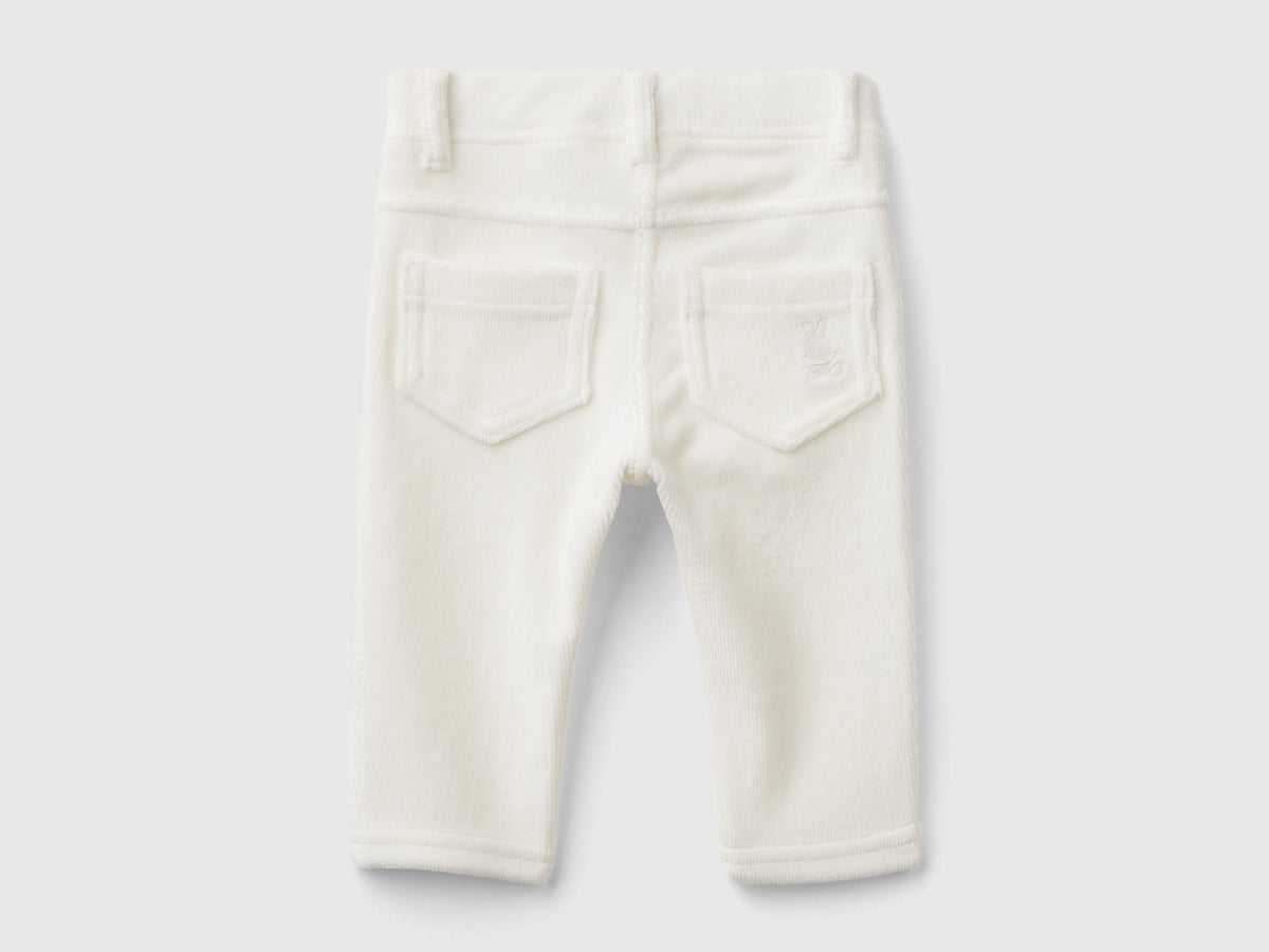 Pantaloni in ciniglia stretch