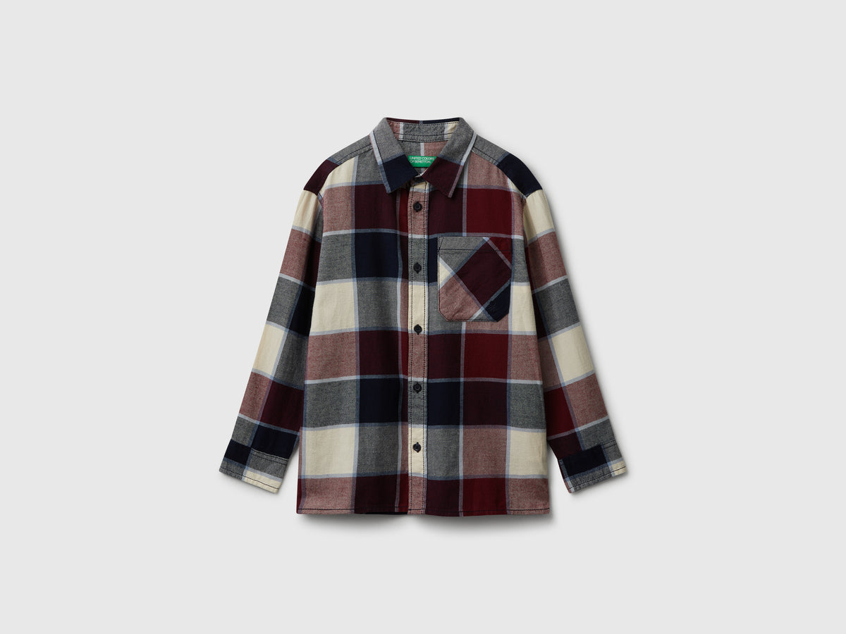 Camicia a quadri 100% cotone
