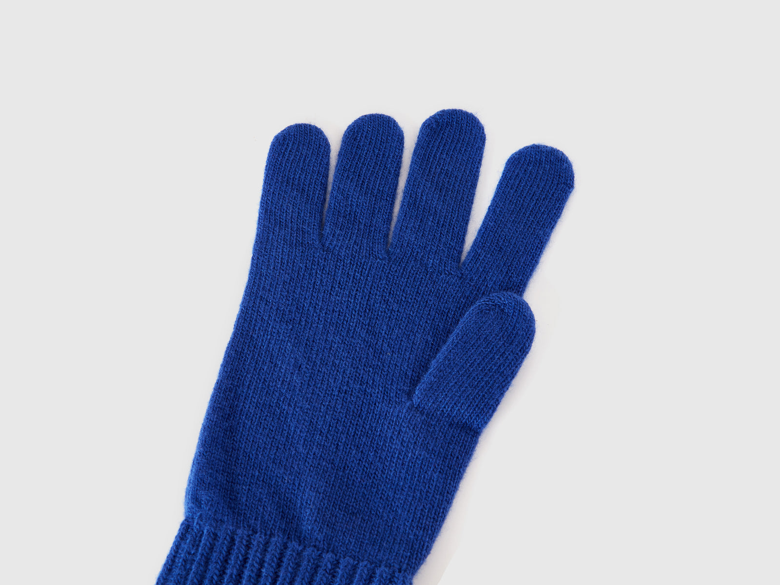 Guanti in pura lana vergine da uomo blu scuro 2 | Benetton Outlet