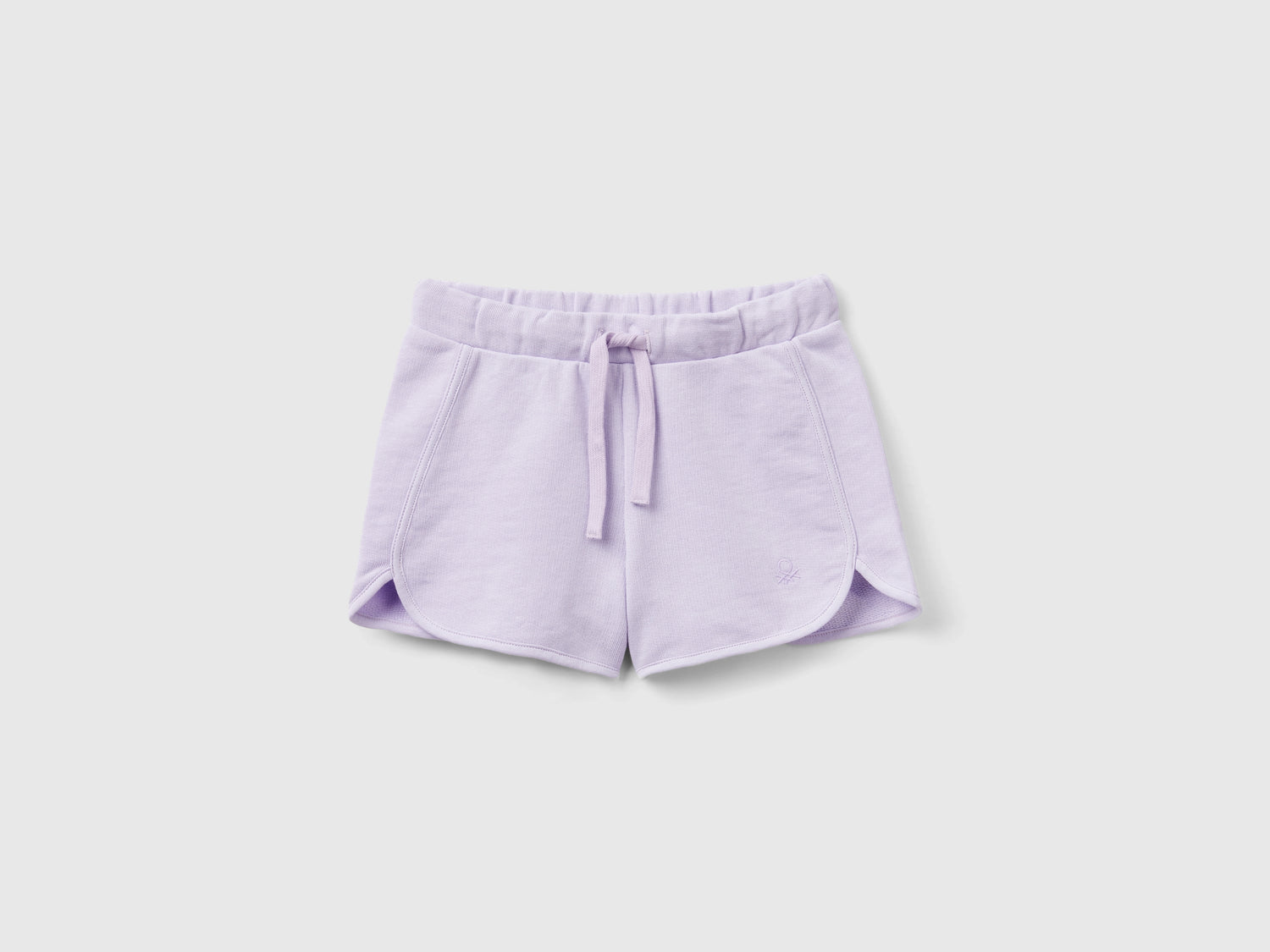 Shorts in felpa 100% cotone bio da bimba lilla | Benetton Outlet