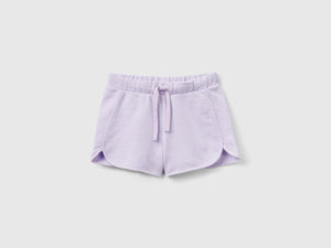 Shorts in felpa 100% cotone bio