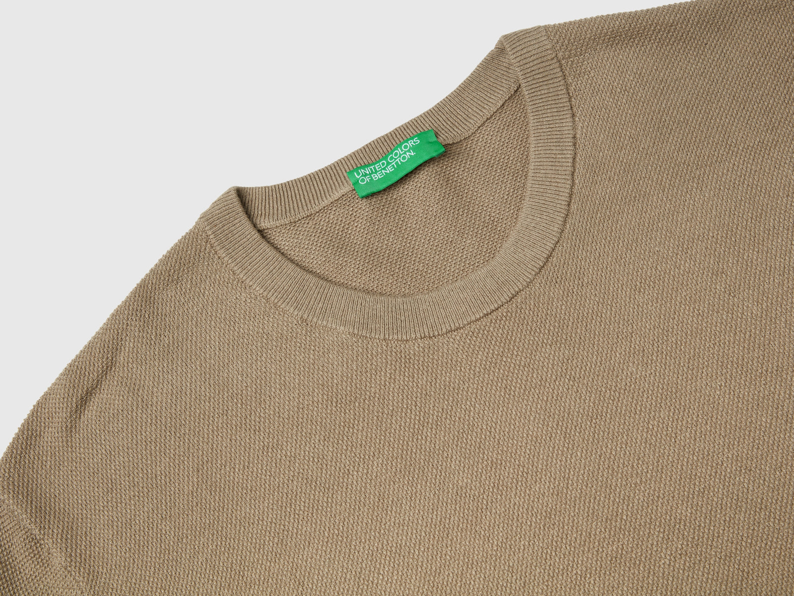 Maglioncino in misto cashmere da uomo verde chiaro 3 | Benetton Outlet