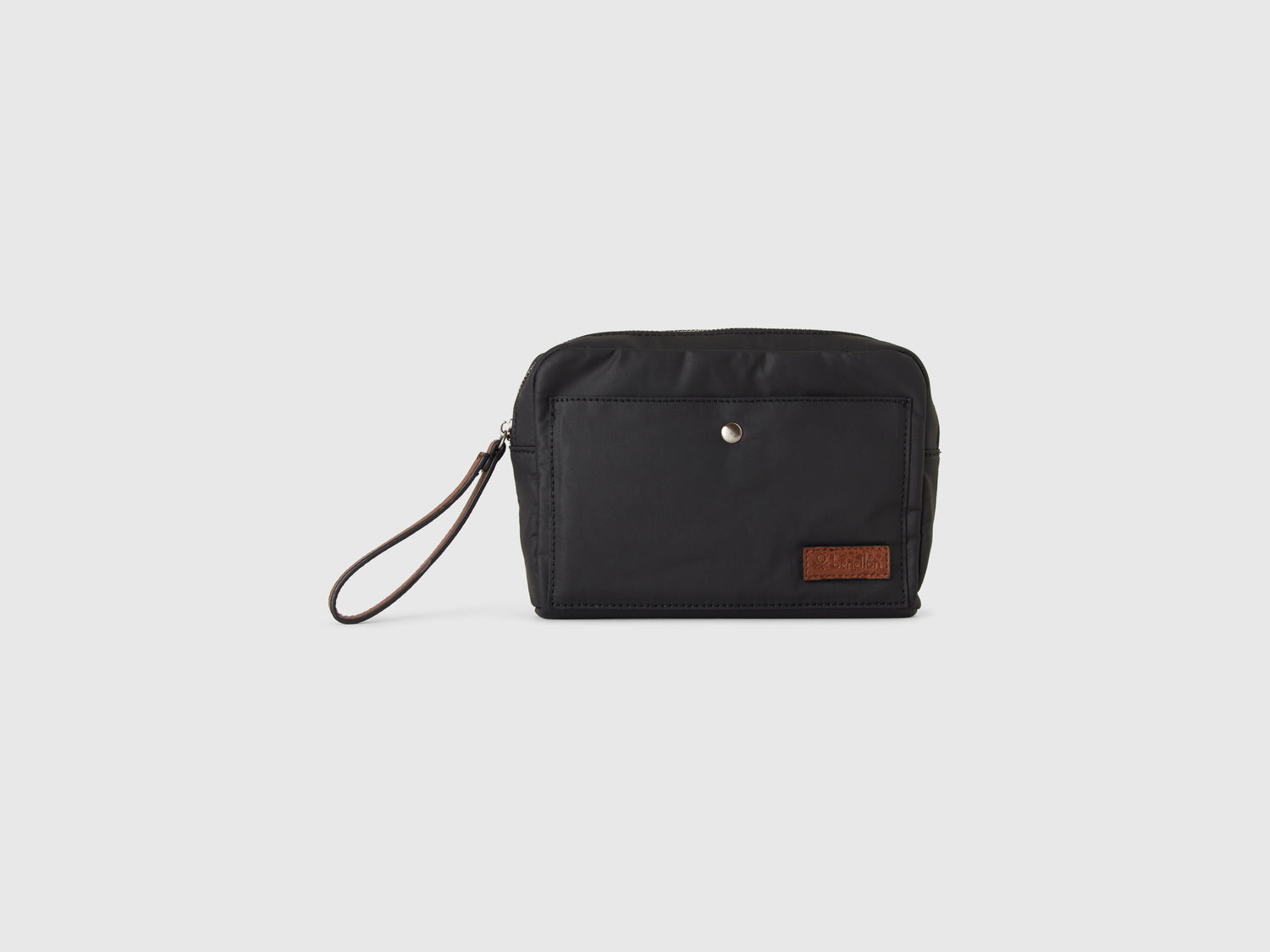 Busta in nylon da uomo nero | Benetton Outlet