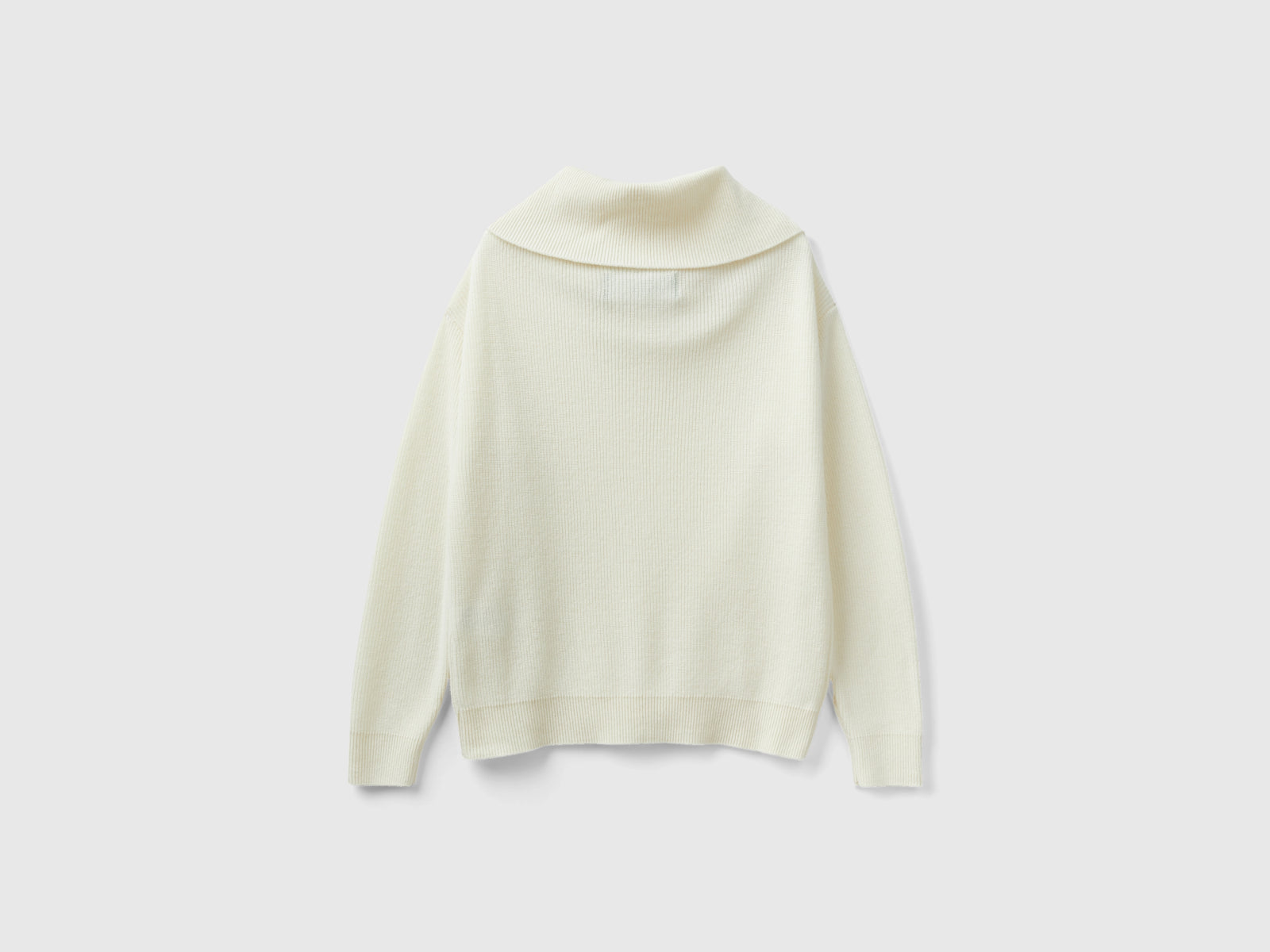 Maglia con spalle scoperte da donna bianco panna 2 | Benetton Outlet