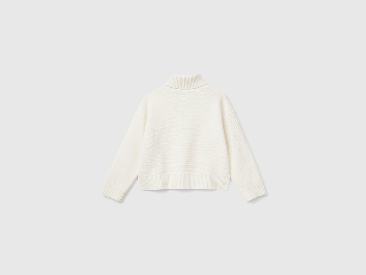 Maglia dolcevita a losanghe