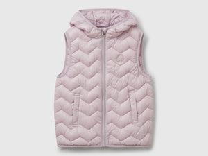 Gilet imbottito con cappuccio