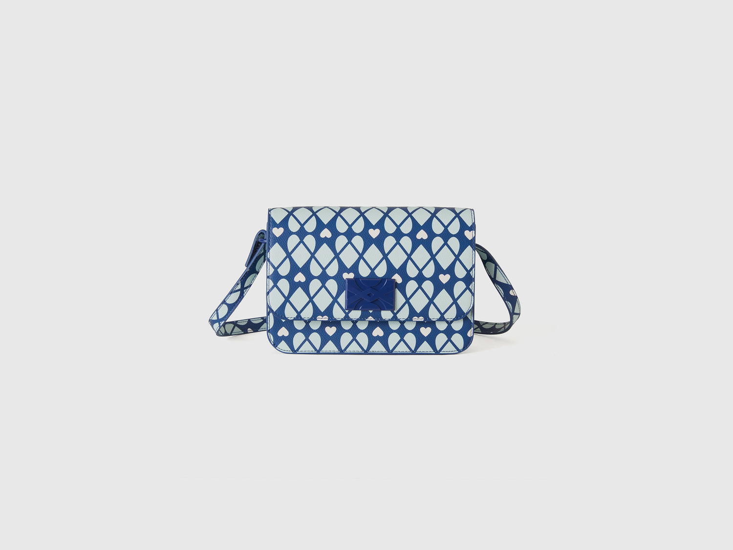 Be Bag con stampa cuori da bambina blu | Benetton Outlet
