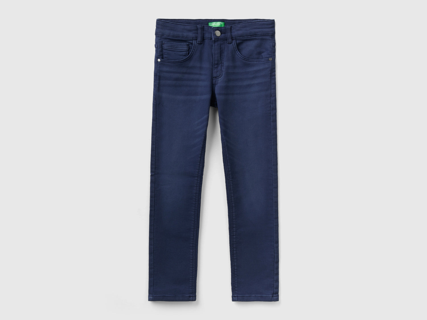 Jeans cinque tasche da bambino blu scuro | Benetton Outlet