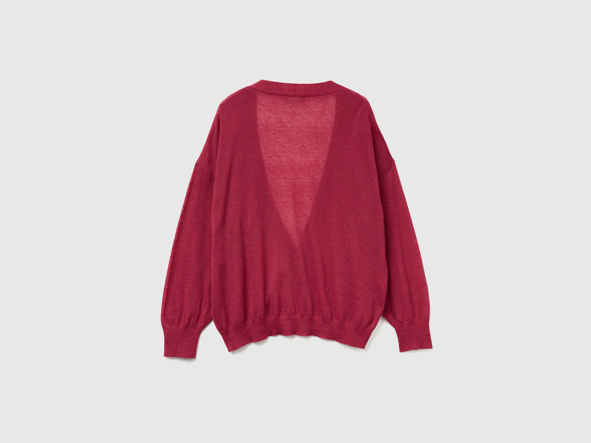 Cardigan leggero in misto alpaca