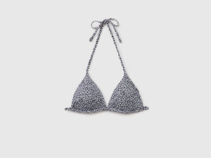 Reggiseno costume a triangolo in tessuto elasticizzato