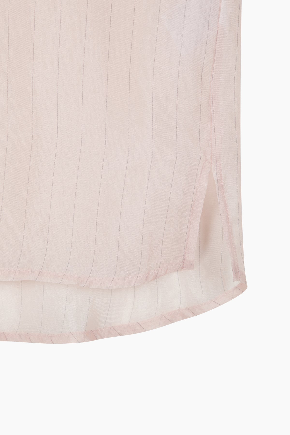 Camicia rosa semi trasparente