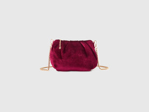 Borsa mini in velluto con lurex