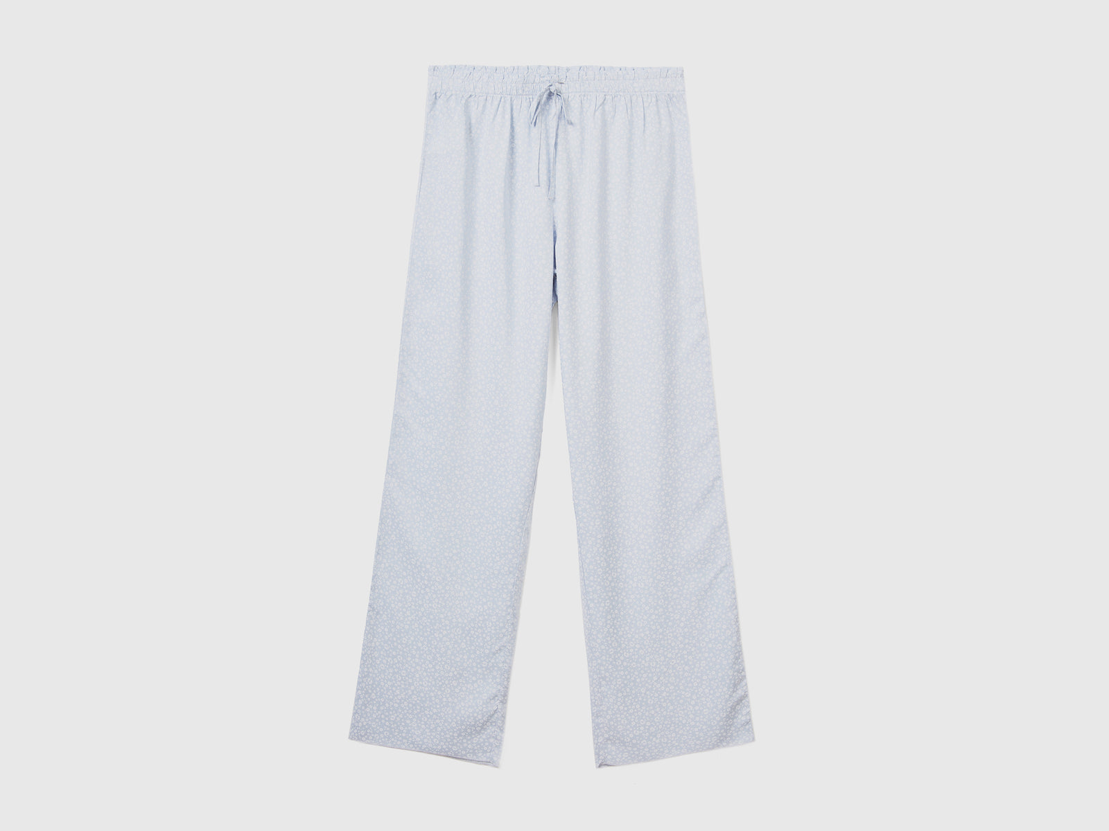 Pantaloni lunghi da pigiama realizzati in morbido e fluido Modal® da donna celeste | Benetton Outlet