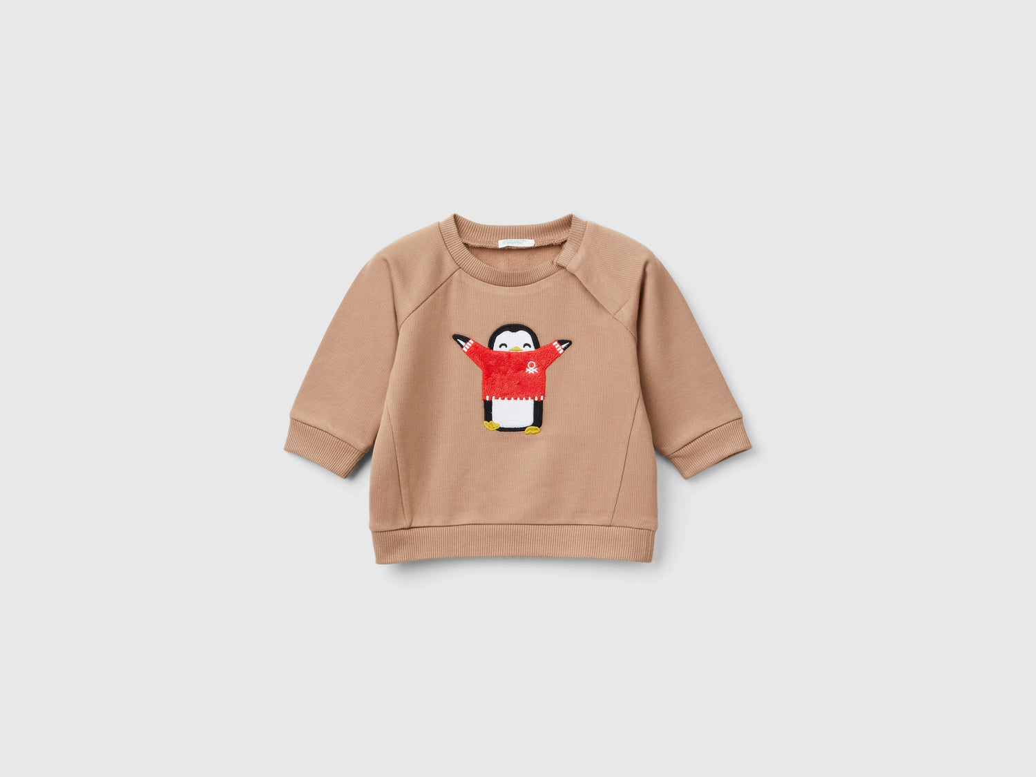 Felpa con ricamo animaletto da neonato cammello | Benetton Outlet