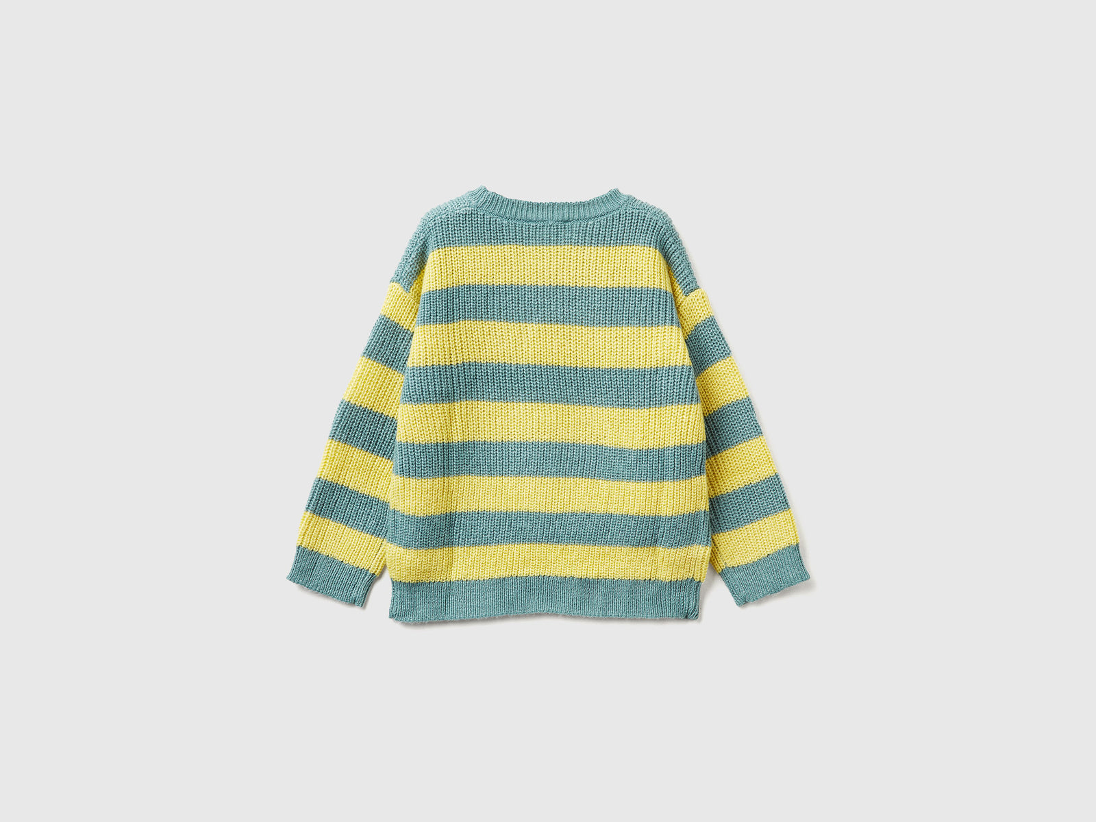 Maglia a righe da bimbo celeste 2 | Benetton Outlet