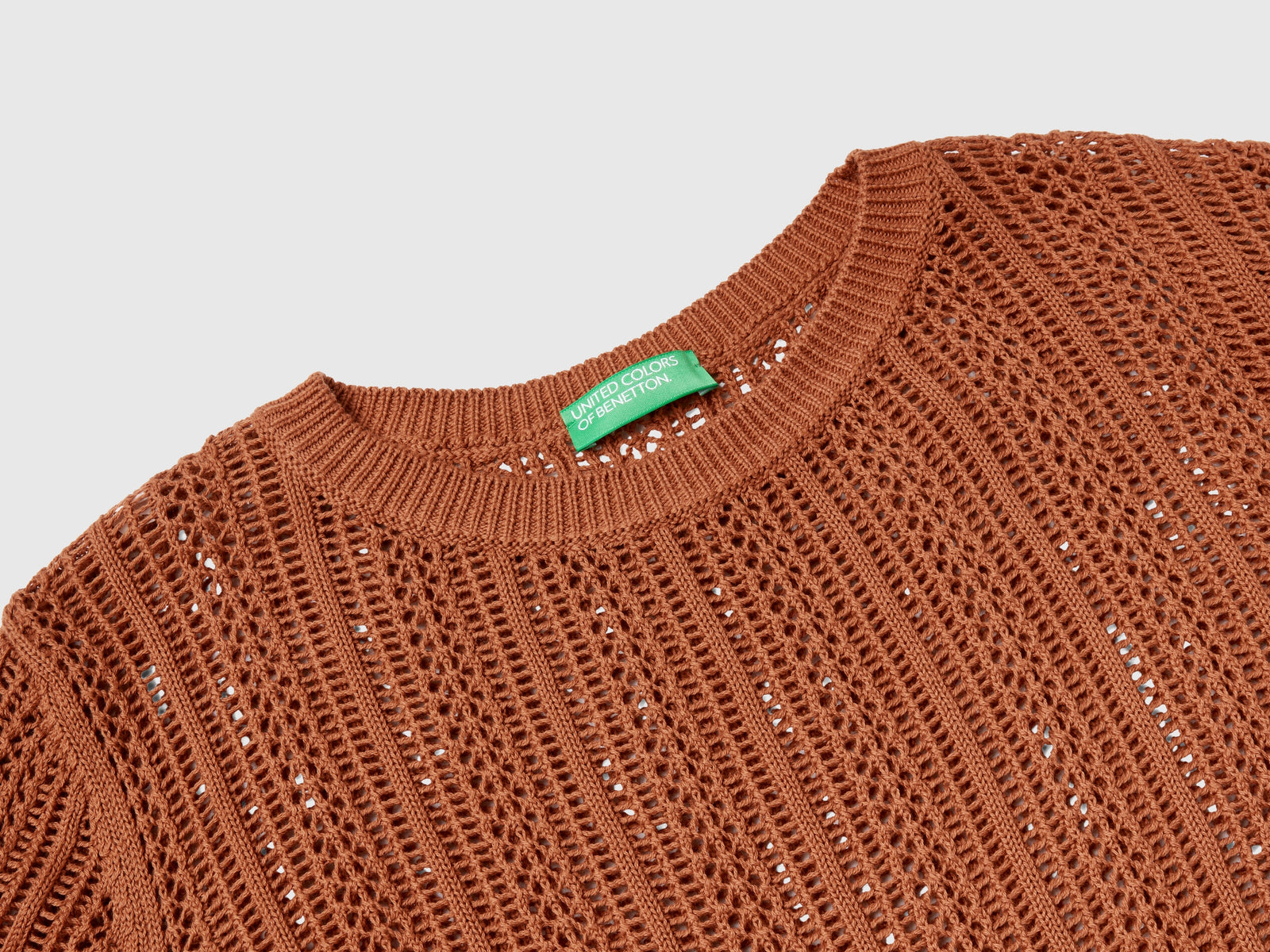 Maglia crochet da donna bruciato 3 | Benetton Outlet