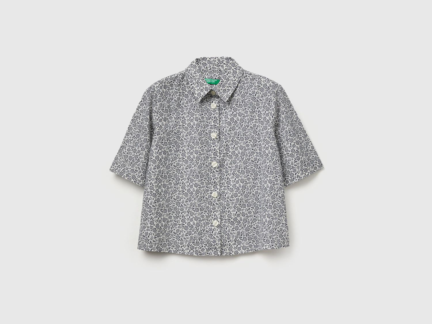 Camicia fantasia a manica corta da donna multi-color | Benetton Outlet