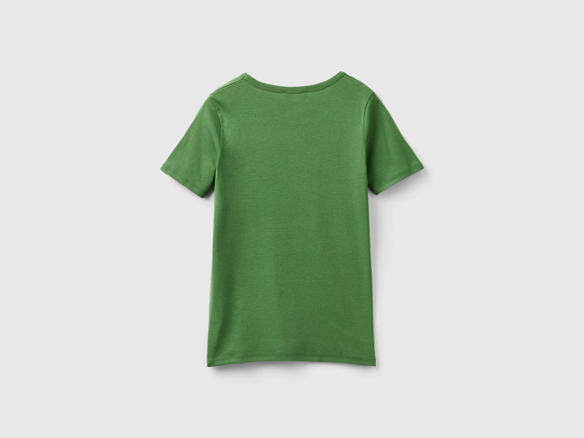 T-shirt in cotone a fibra lunga