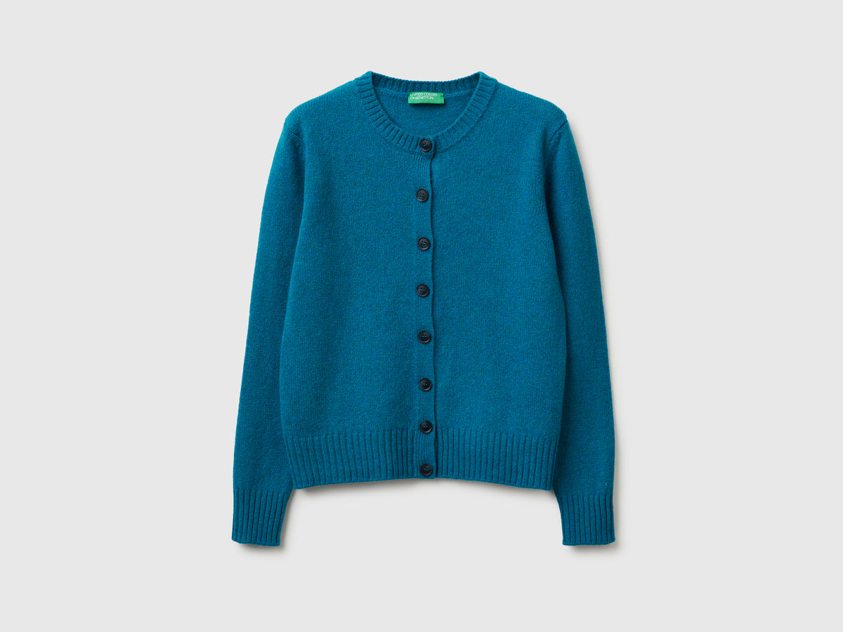 Cardigan in pura lana Shetland