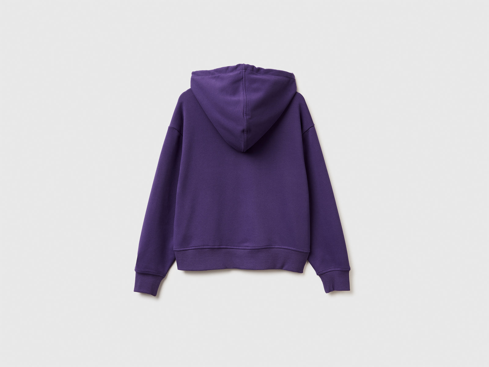 Felpa con cappuccio e slogan da donna viola 2 | Benetton Outlet