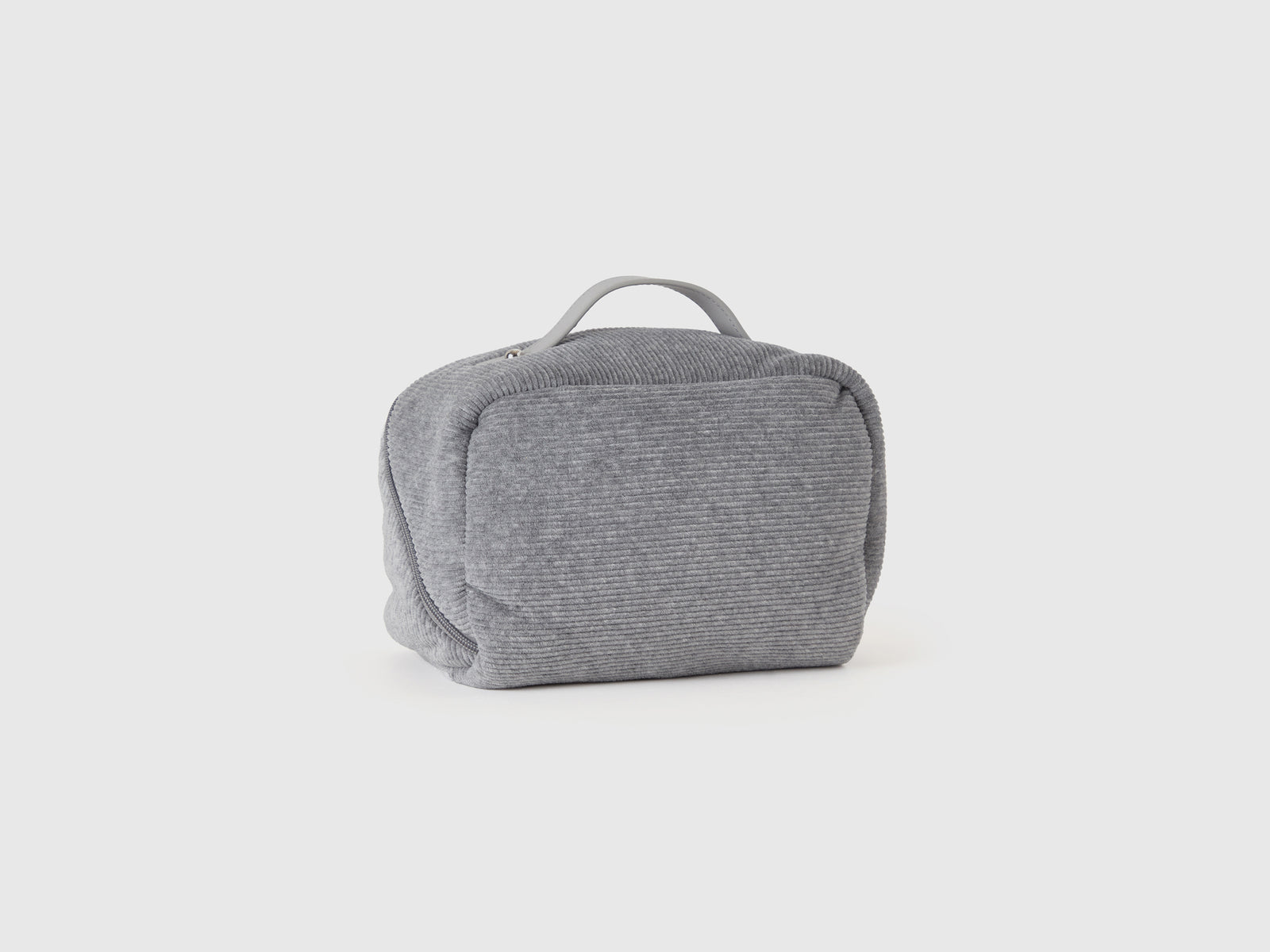 Beauty case in misto cotone da donna grigio 2 | Benetton Outlet