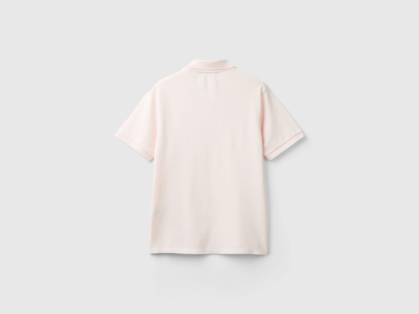 Polo in cotone bio stretch da donna rosa pastello 2 | Benetton Outlet
