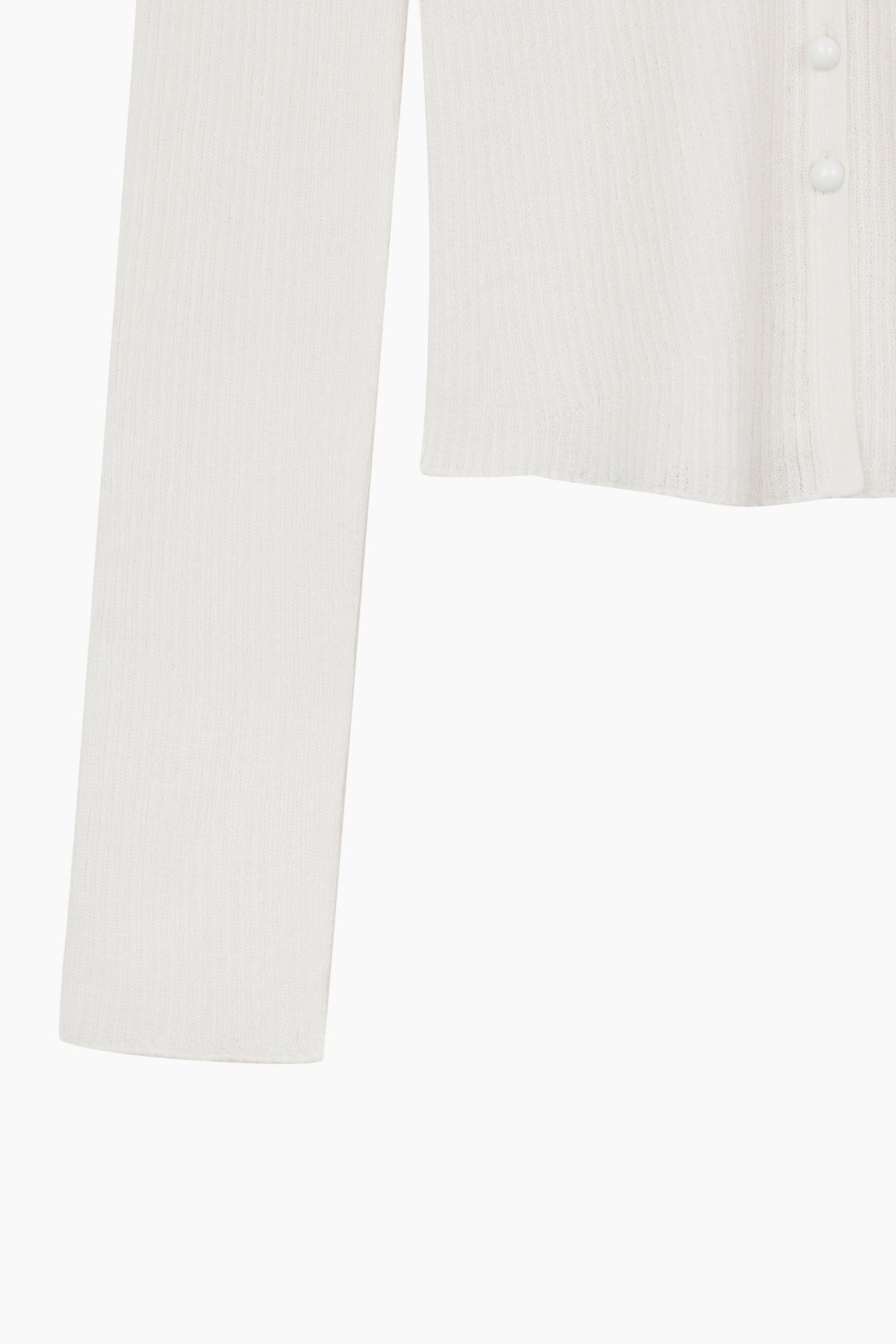 Cardigan con bottoni a perla