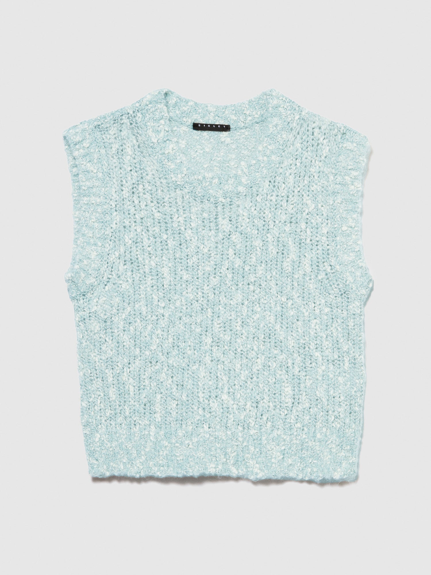 Gilet bouclé da donna azzurro | Sisley Outlet