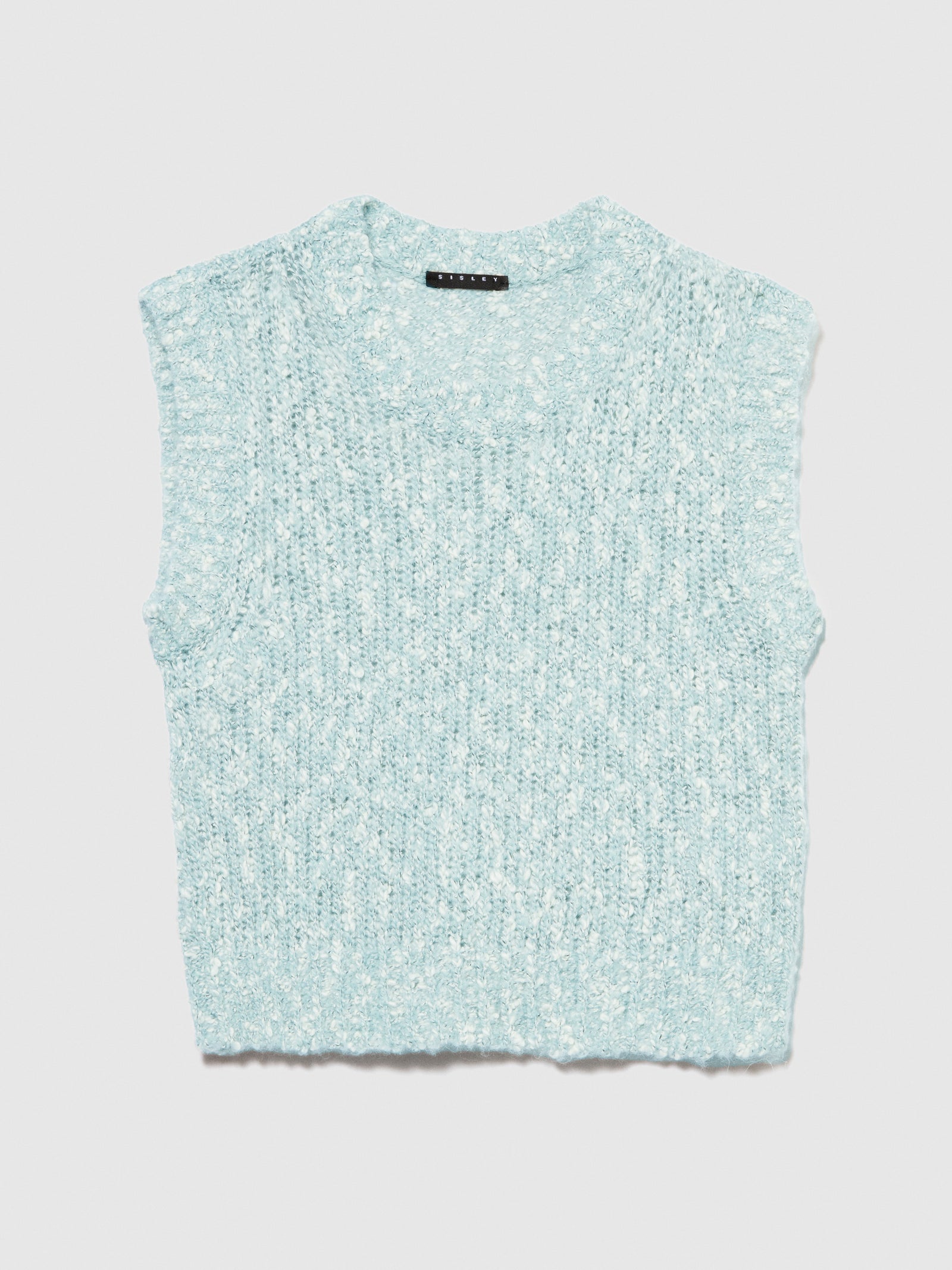 Gilet bouclé da donna azzurro | Sisley Outlet