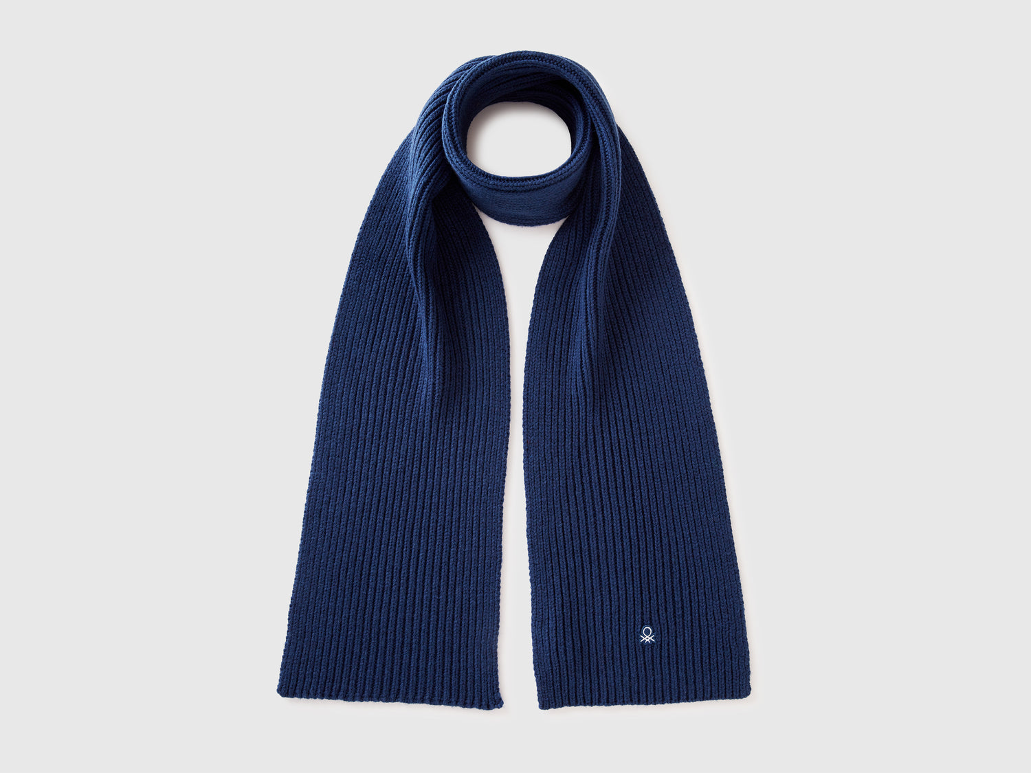Sciarpa in misto lana da uomo blu | Benetton Outlet