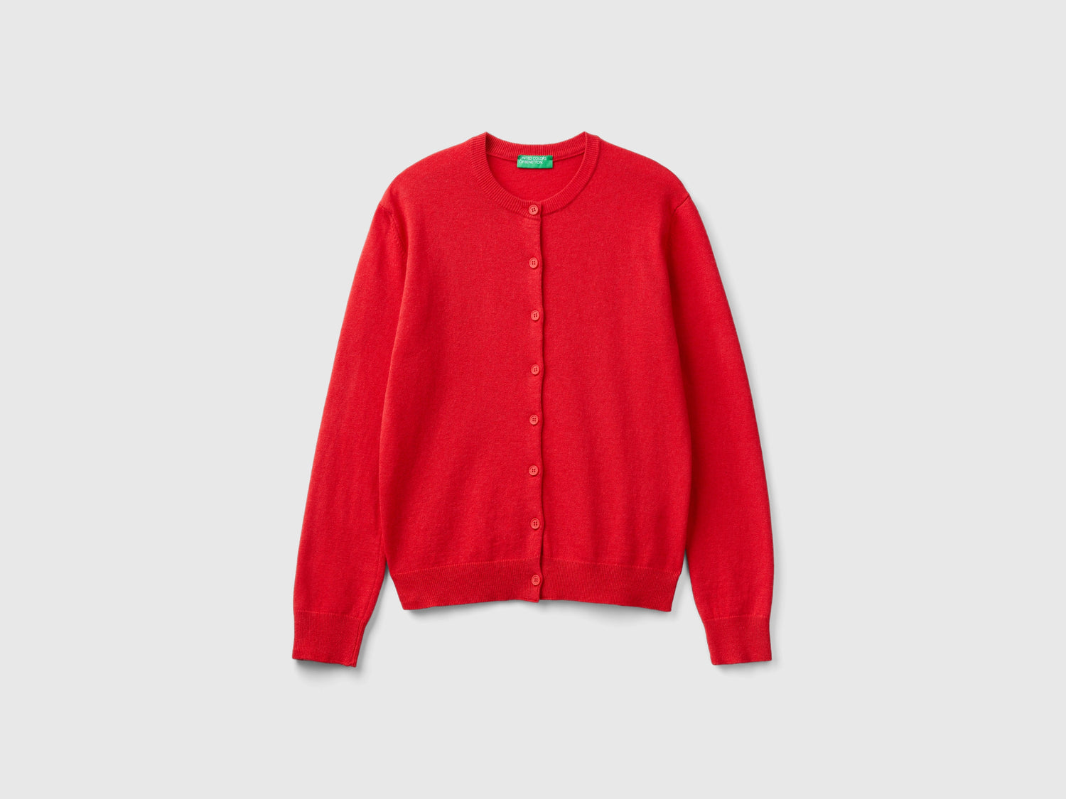 Cardigan in misto lana e cashmere da donna rosso | Benetton Outlet