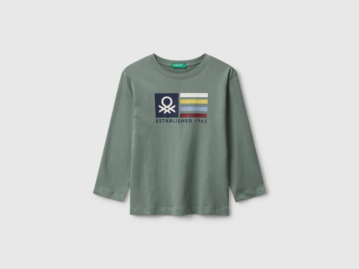 T-shirt con stampa logo