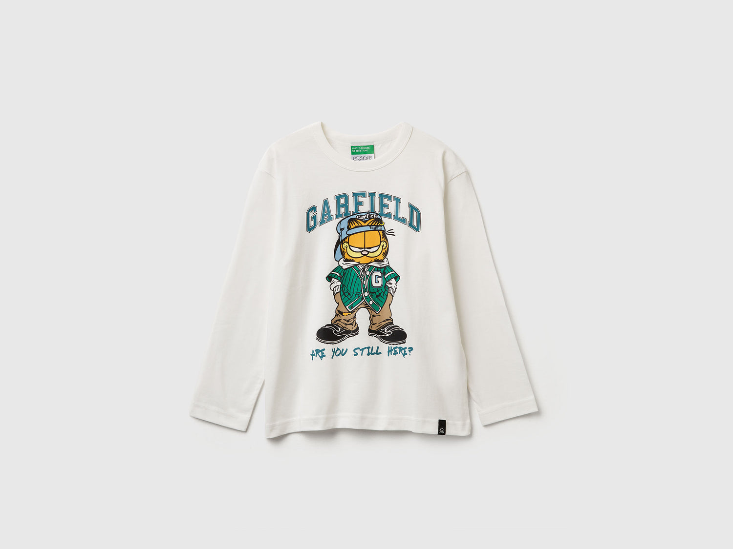T-shirt Garfield ©2025 by Paws, Inc. da bambino bianco panna | Benetton Outlet