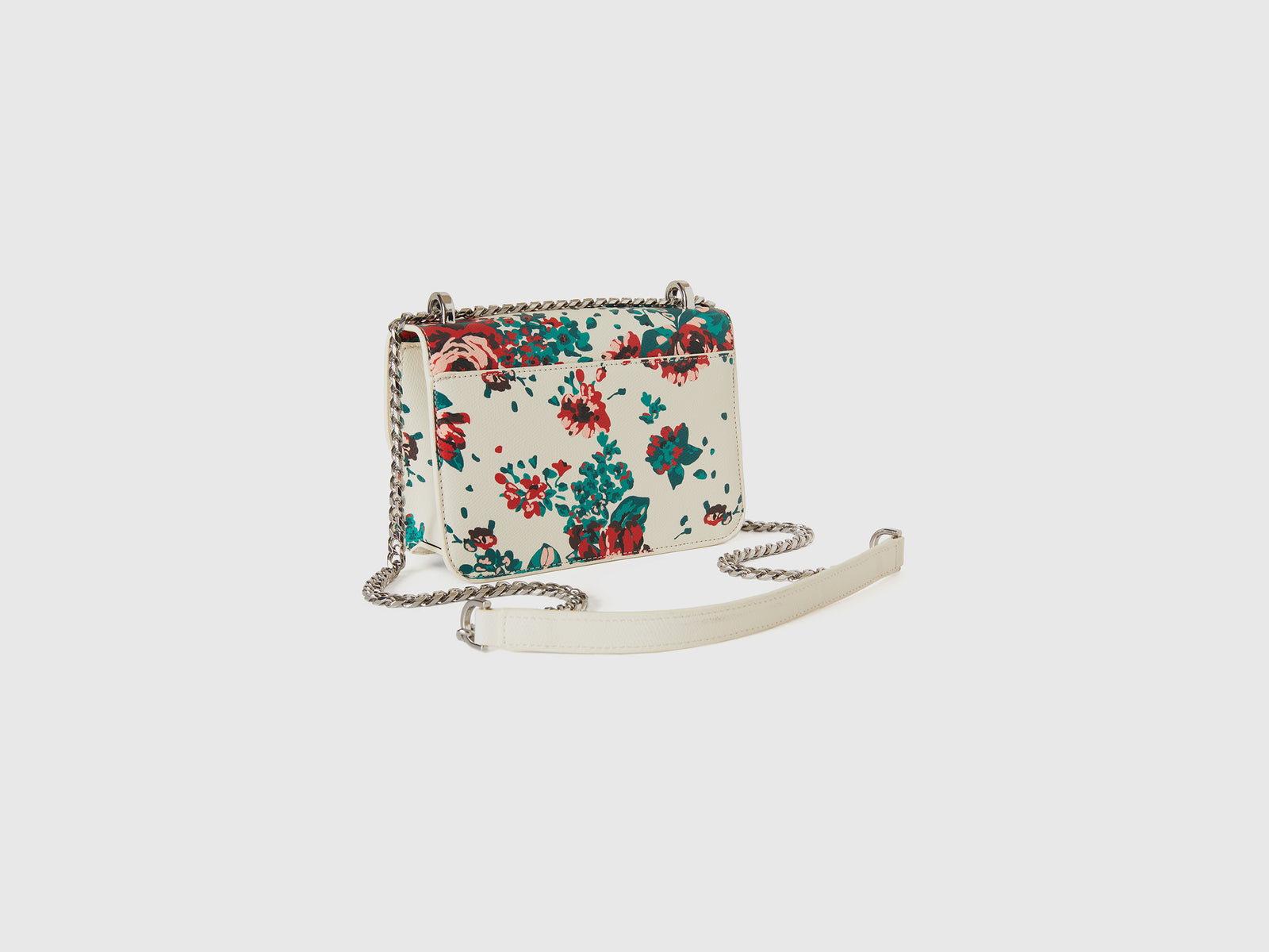 Be Bag piccola con stampa floreale da donna bianco panna 2 | Benetton Outlet