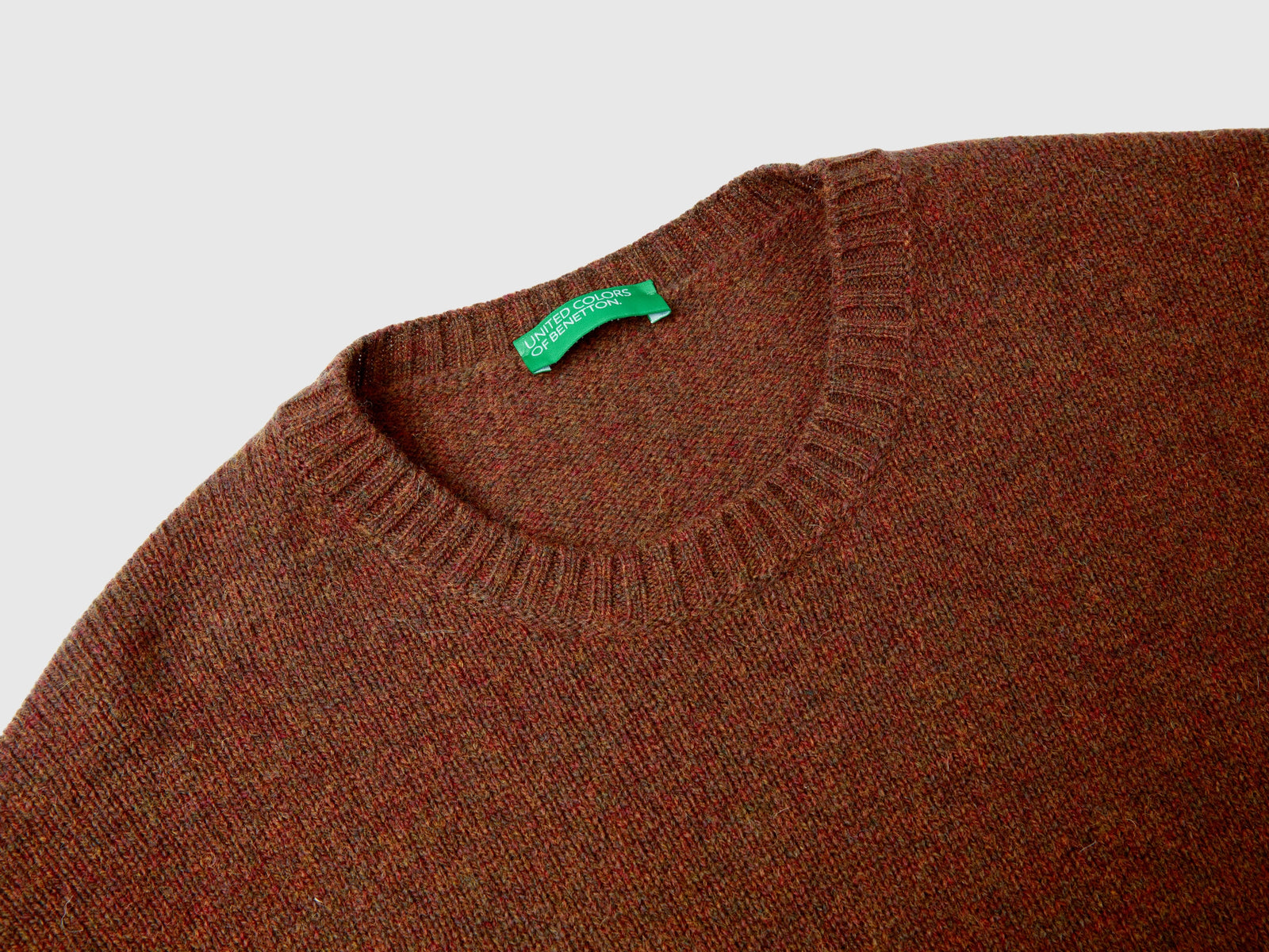 Maglia in lana Shetland da uomo marrone 3 | Benetton Outlet