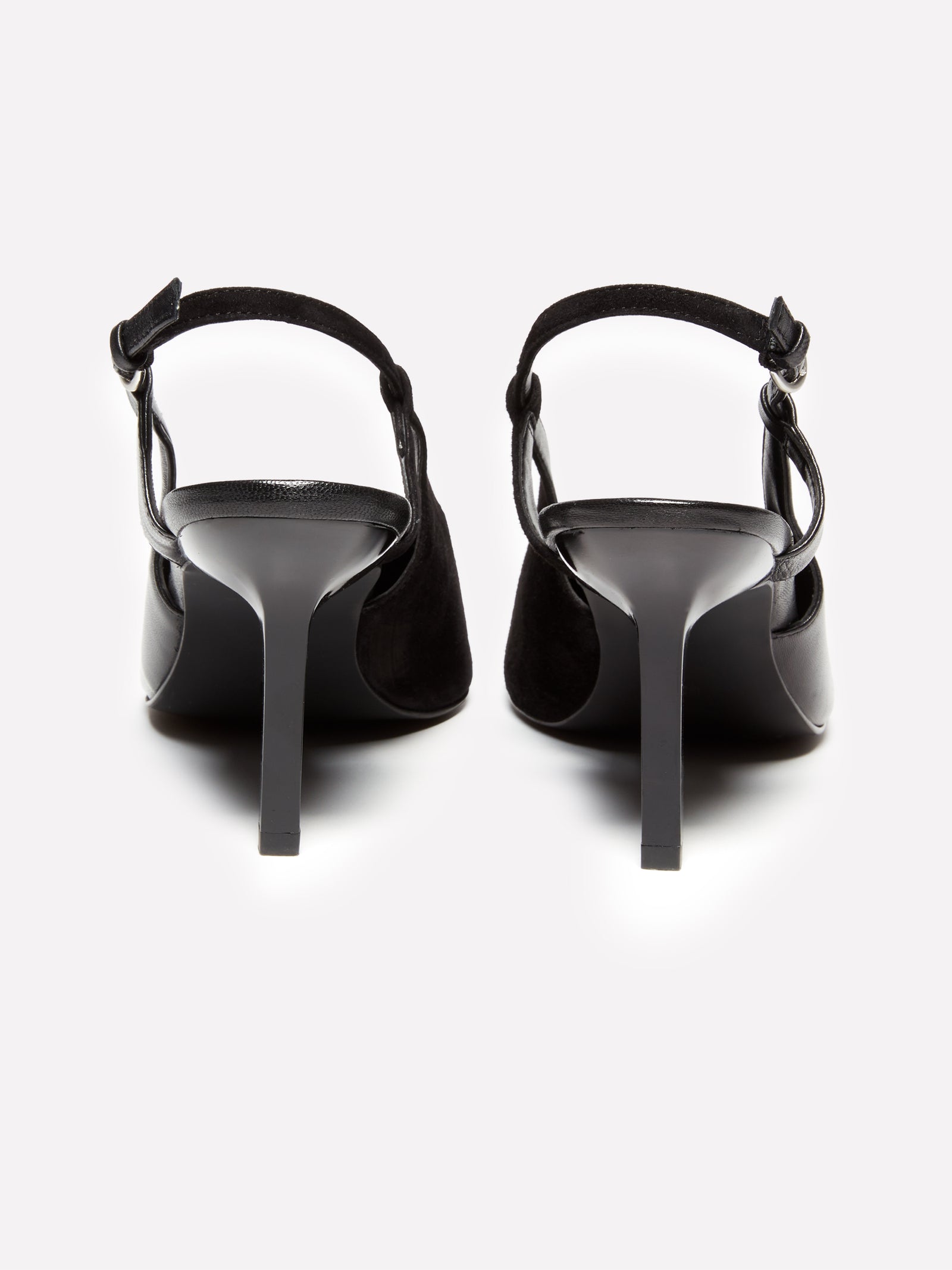 Slingback in 100% pelle da donna nero 2 | Sisley Outlet