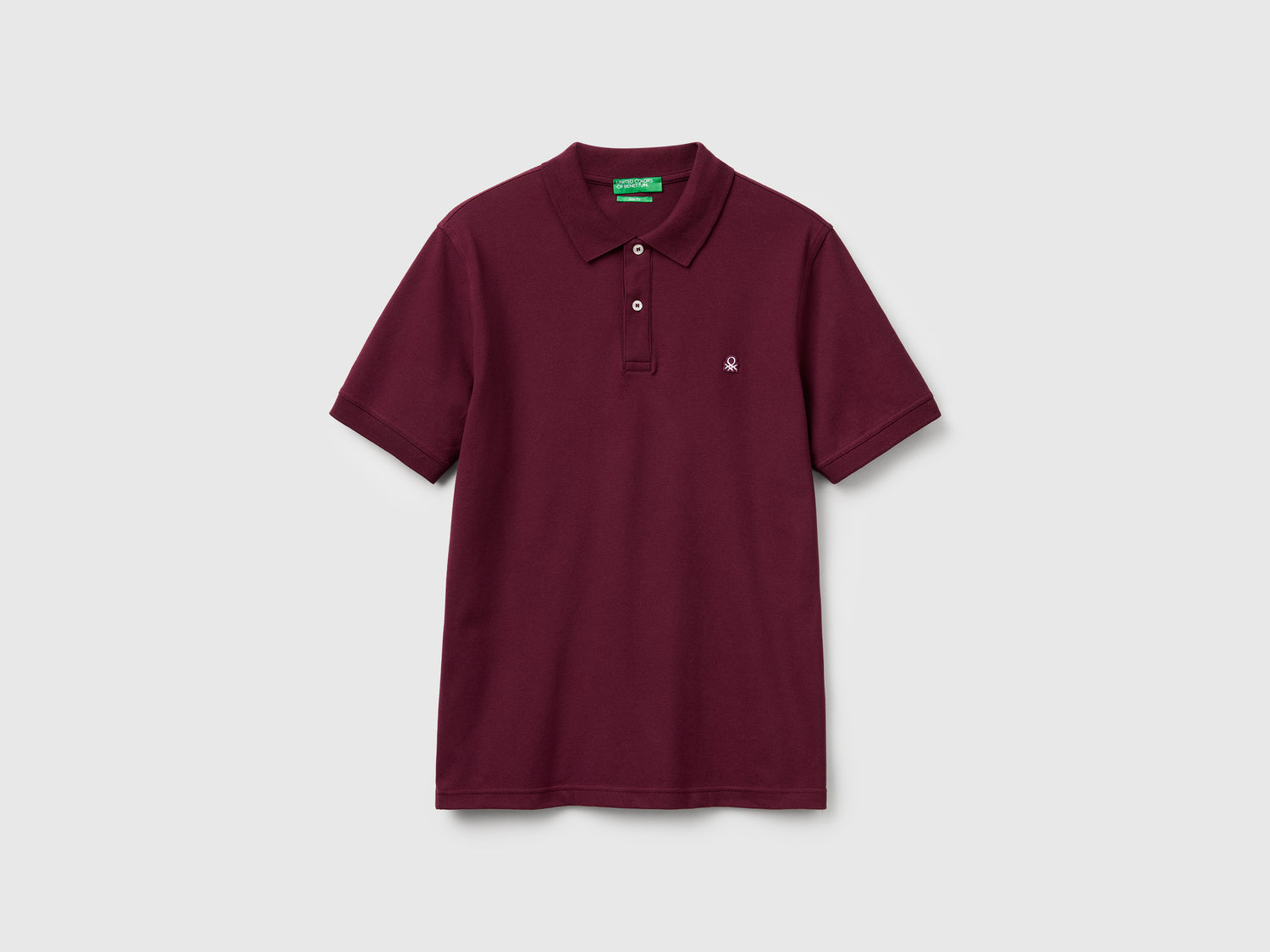 Polo slim fit da uomo bordeaux | Benetton Outlet