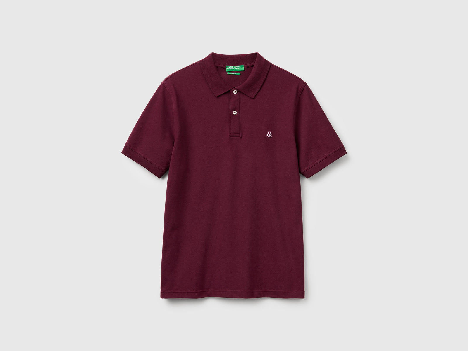 Polo slim fit da uomo bordeaux | Benetton Outlet