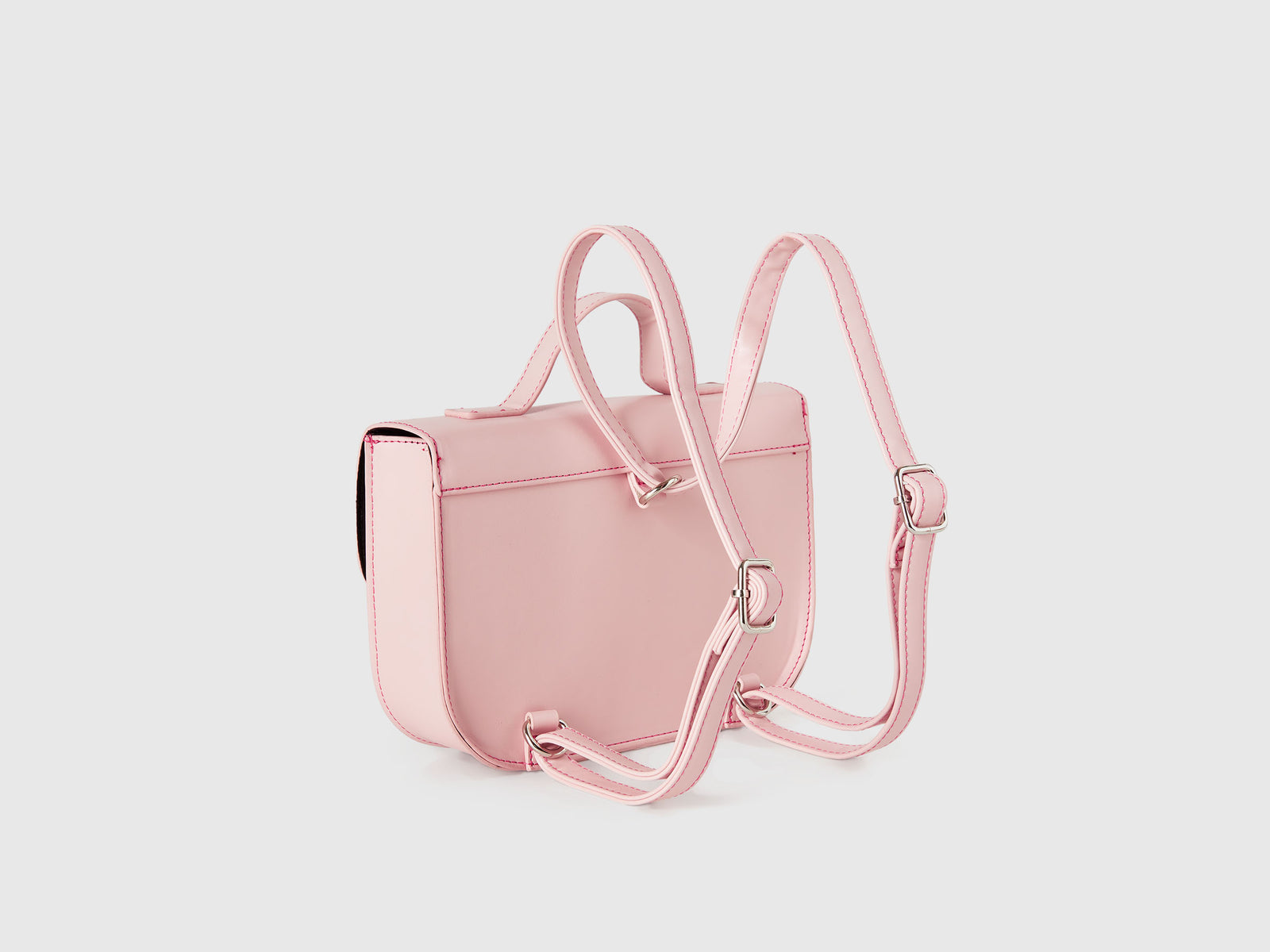 Cartellina in tessuto spalmato da bambina rosa tenue 2 | Benetton Outlet