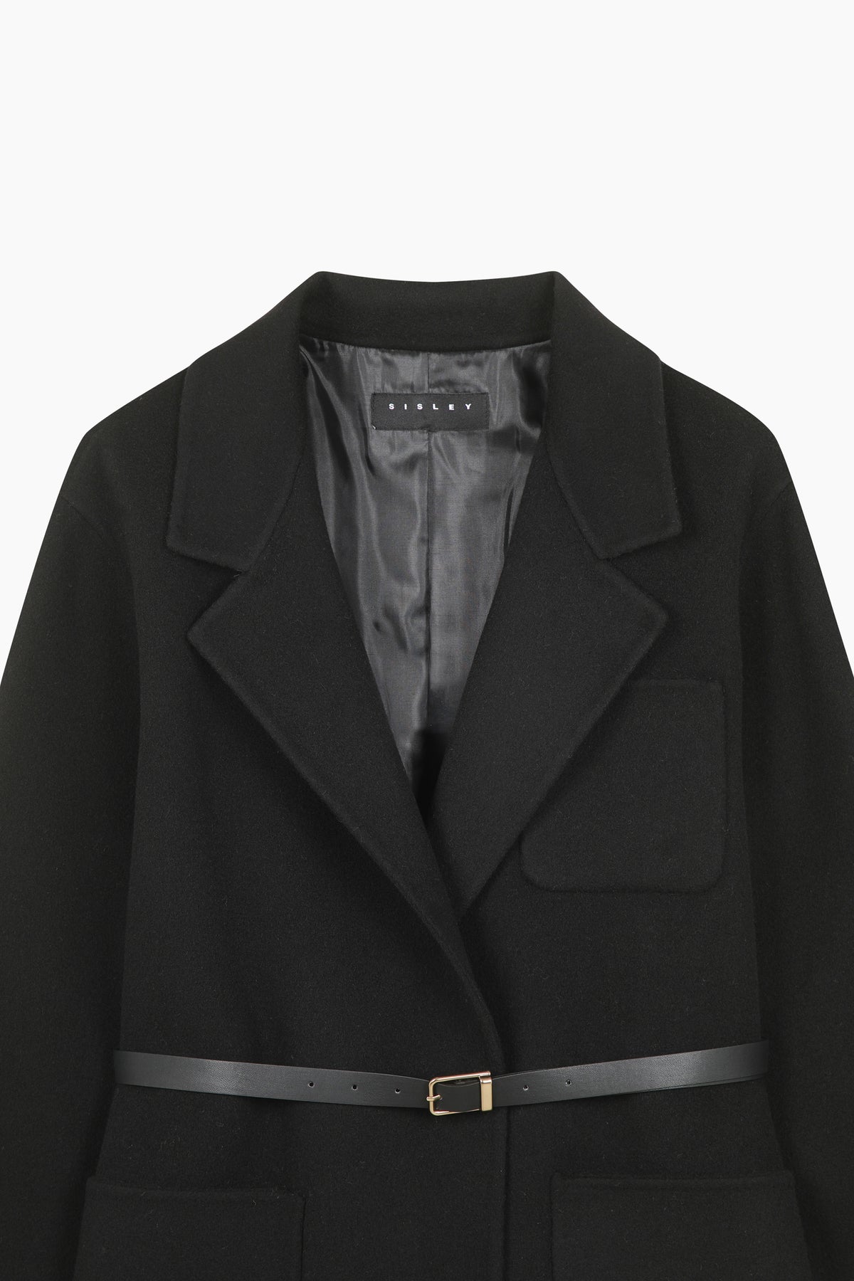 Cappotto corto con cintura